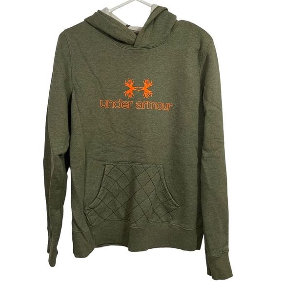 Under Armour Green Hunter Pullover Hoodie Sweatshirt - Picture 1 of 4